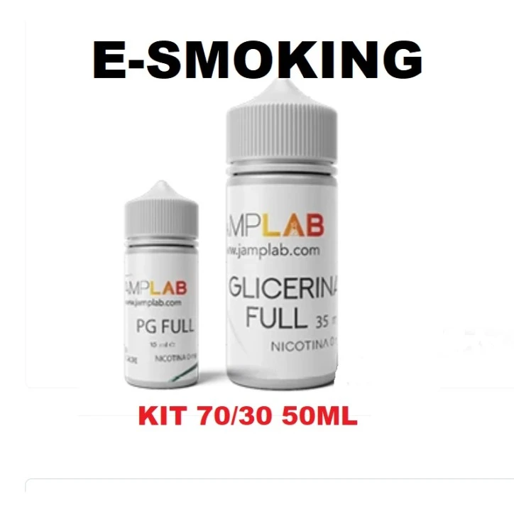 JANLAB Kit Base Scomposta 70/30 50 ml VG/PG - Base Neutra per Sigaretta Elettronica