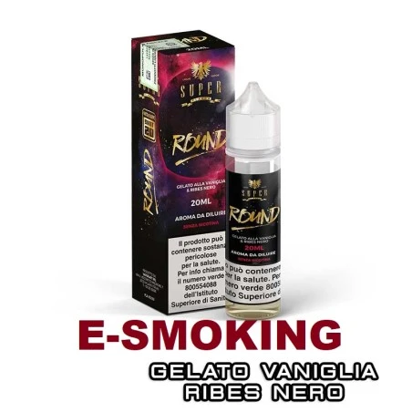 Super Flavor Round Shot 20ml – Gelato alla Vaniglia e Ribes Nero VAPORART 1 - E-Smoking di Fiacco Marco 