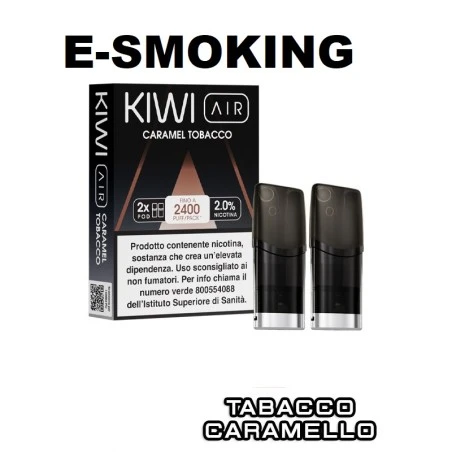 CARAMEL TOBACCO Pod Precaricate KIWI AIR 2 Pezzi Tabacco Caramello Kiwi Vapor 1 - E-Smoking di Fiacco Marco 