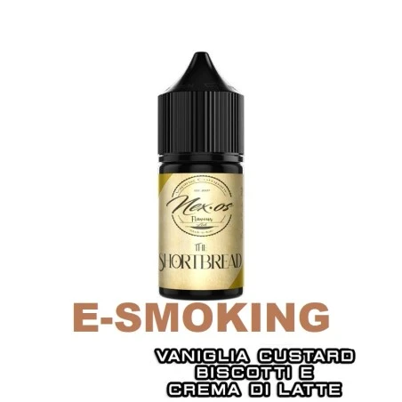 The SHORTBREAD Mini Shot 10 20 ml NEXOS Biscotto Crema di Latte Vaniglia Custard To Be Pharma 1 - E-Smoking di Fiacco Marco 