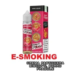 King Liquid Bisquit Cream Strawberry Mix&Vape 20ml – Biscotto, Crema Pasticcera e Fragola KING LIQUID 1 - E-Smoking di Fiacco Ma
