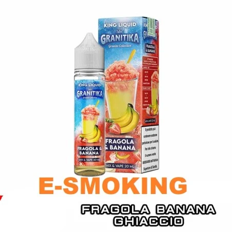 Granitika FRAGOLA BANANA Mix&Vape 20 ml KING LIQUID Granita Banana Fragola Ice KING LIQUID 1 - E-Smoking di Fiacco Marco 