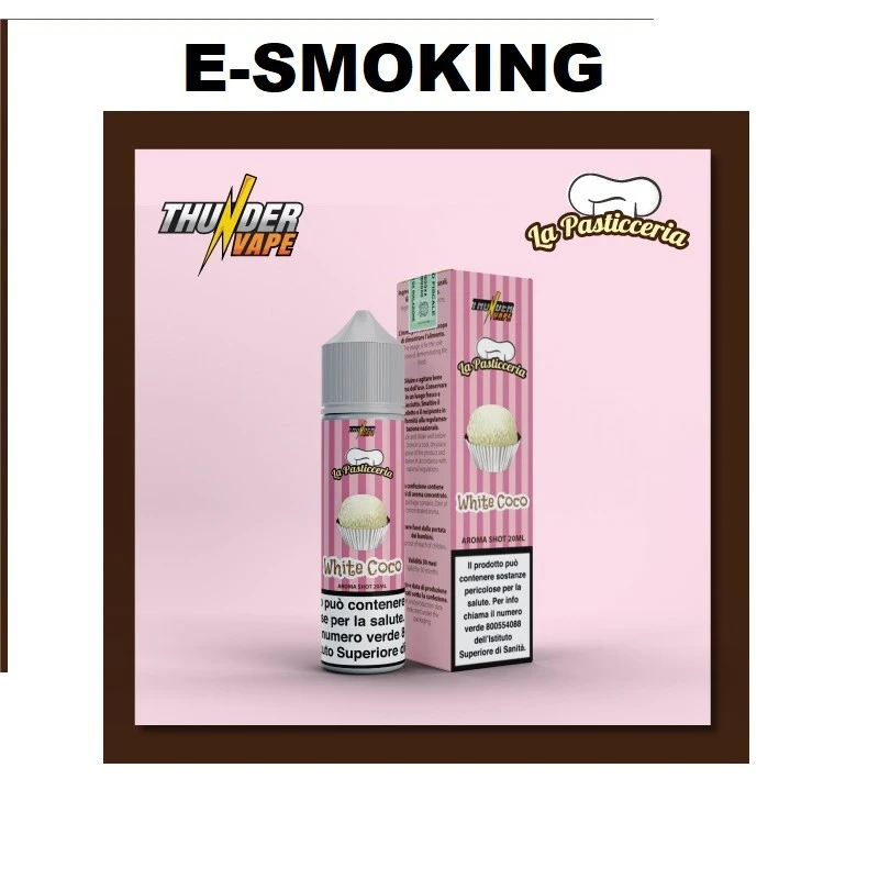 WHITE COCO La Pasticceria – Aroma Shot 20ml | Thunder Vape THUNDER VAPE 1 - E-Smoking di Fiacco Marco 