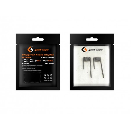 Staggered Fused Coil 2 Pezzi: Kanthal A1 (26ga+32ga & 26ga+32ga ) + 32ga ( NI80 )
