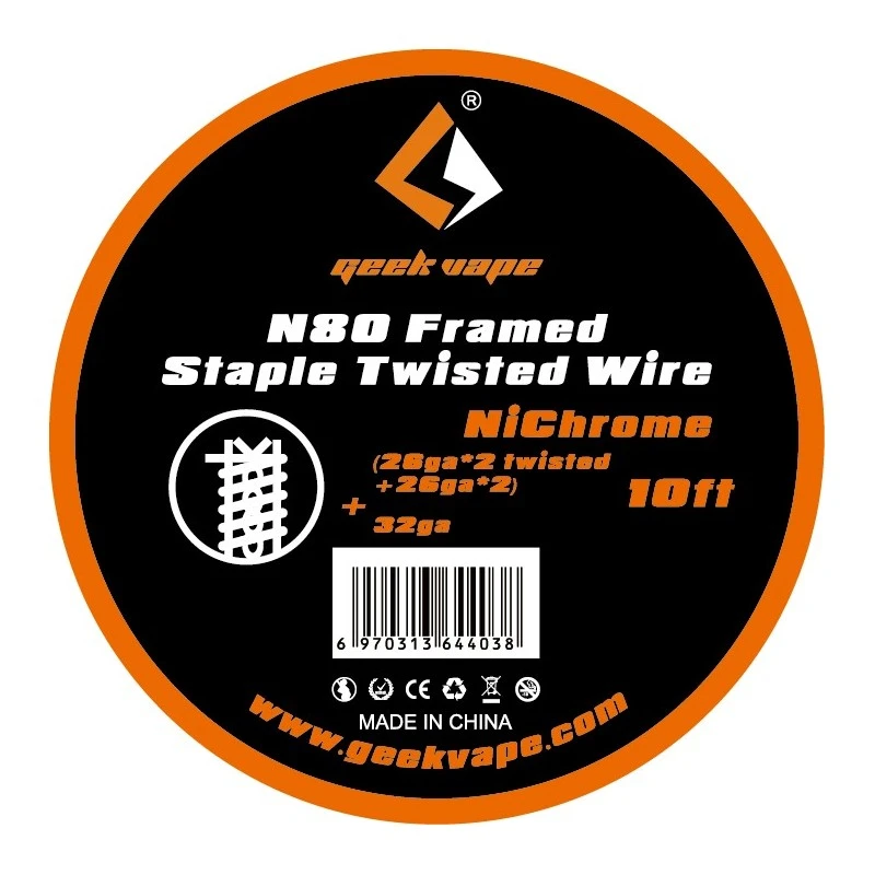 GEEKVAPE N80 FRAMED SAPLE TWISTED WIRE 10FT GEEKVAPE 1 - E-Smoking di Fiacco Marco 