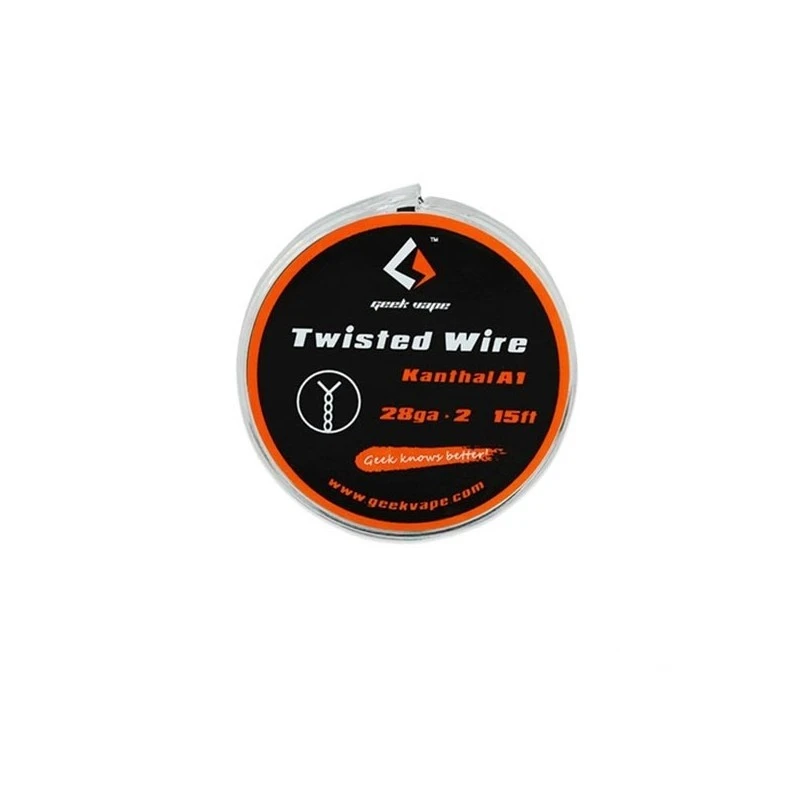 GEEKVAPE TWISTED WIRE CLAPTON KANTHAL A1 26GA*2   32GA 10FTWIRE TWISTED KANTHAL A1 28GA*2 ( 15 FT ) GEEKVAPE 1 - E-Smoking di Fi