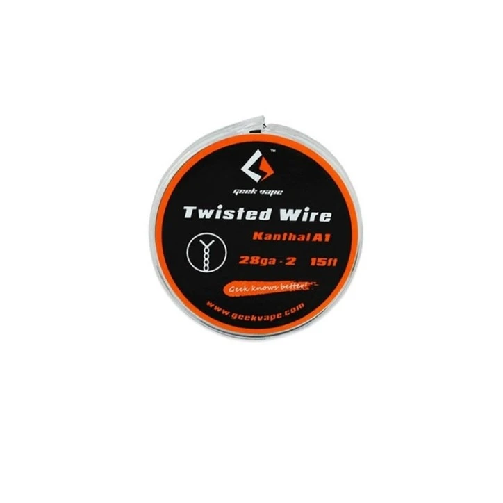 GEEKVAPE TWISTED WIRE CLAPTON KANTHAL A1 26GA*2   32GA 10FTWIRE TWISTED KANTHAL A1 28GA*2 ( 15 FT )