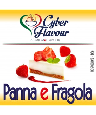 Aroma Panna E Fragola Cyber Flavor 10 ml