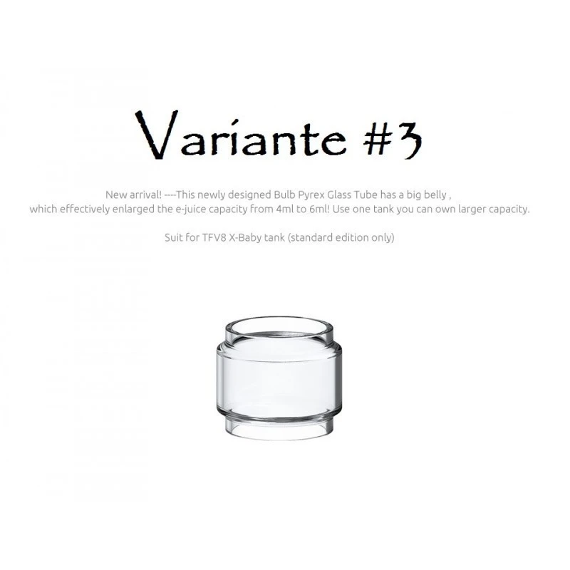 Vetro DI Ricambio Tfv8 X-Baby 6ml Smok Bulb SMOK 1 - E-Smoking di Fiacco Marco 