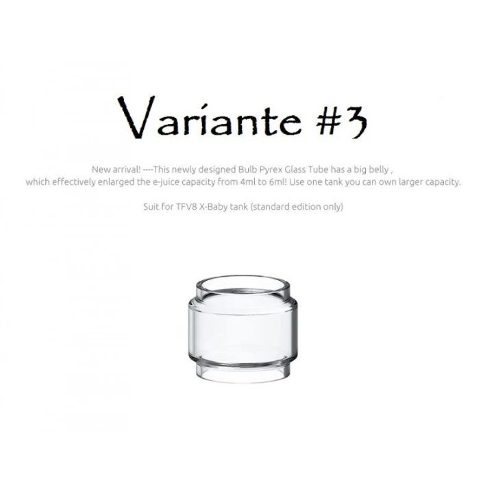 Vetro DI Ricambio Tfv8 X-Baby 6ml Smok Bulb