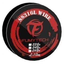 SS316L Wire 22ga 0.65mm Fumytech 10m FUMYTECH 1 - E-Smoking di Fiacco Marco 