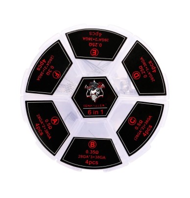  Pre-Built Coil 6 In 1 Mix 316L - Demon Killer
