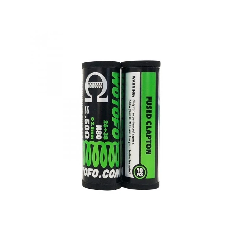 Resistenza 26GA 38GA Fused Clapton - 10 pezzi WOTOFO 1 - E-Smoking di Fiacco Marco 