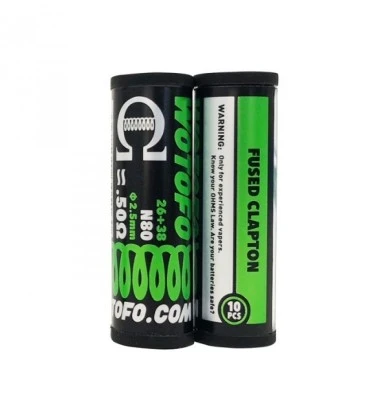 Resistenza Fused Clapton - 10 pezzi WOTOFO 1 - E-Smoking di Fiacco Marco 
