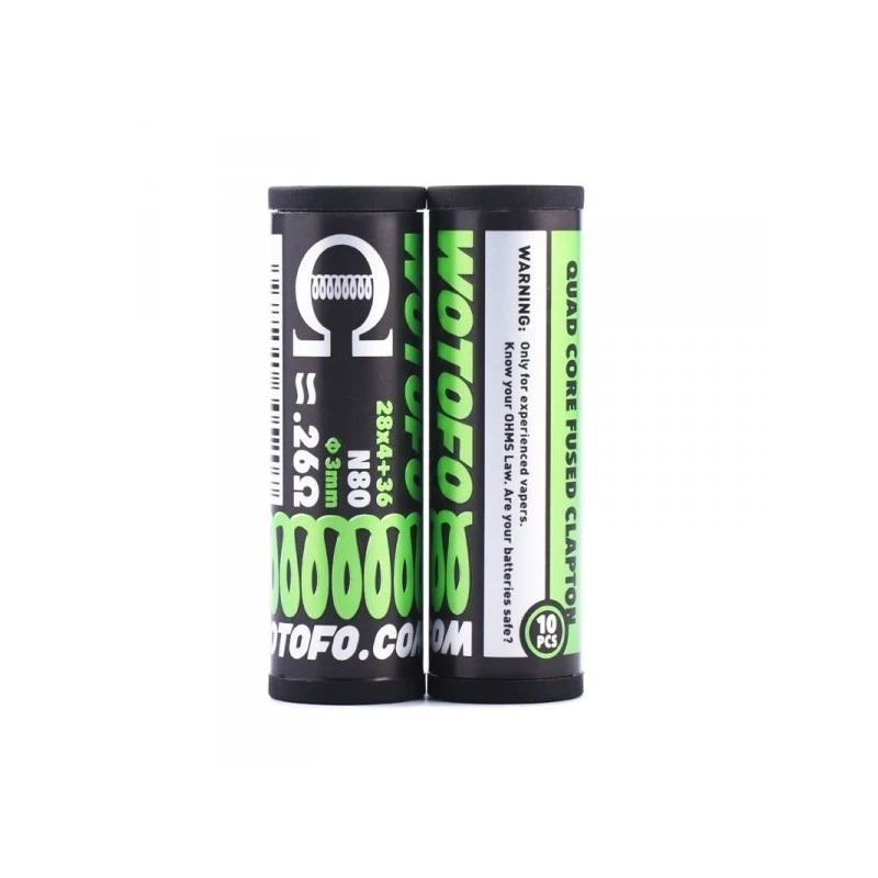 Resistenza Quad Core Fused Clapton - 10 pezzi WOTOFO 1 - E-Smoking di Fiacco Marco 