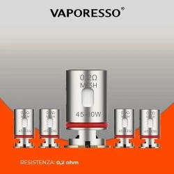 Resistenza Per Target Pm80 GT X 0.2ohm Mesh Vaporesso VAPORESSO 1 - E-Smoking di Fiacco Marco 