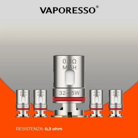 Resistenza Per Target Pm80 GT X 0.3ohm Vaporesso VAPORESSO 1 - E-Smoking di Fiacco Marco 