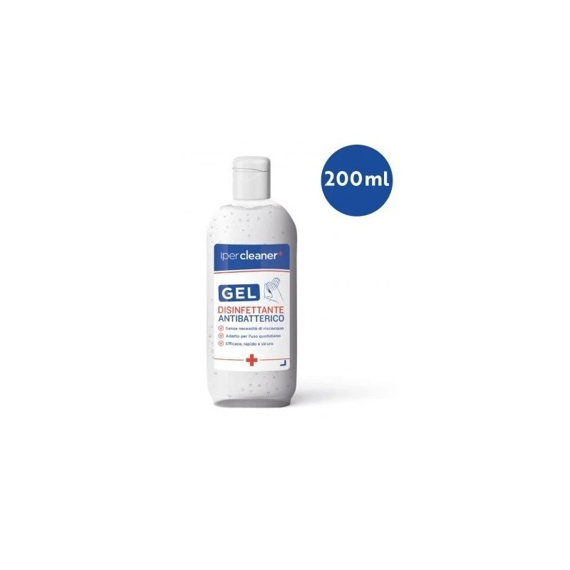 GEL DISINFETTANTE ANTIBATTERICO - 200 ML - IPERCLEANER IperCleaner 1 - E-Smoking di Fiacco Marco 