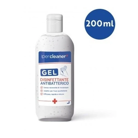 GEL DISINFETTANTE ANTIBATTERICO - 200 ML - IPERCLEANER IperCleaner 1 - E-Smoking di Fiacco Marco 