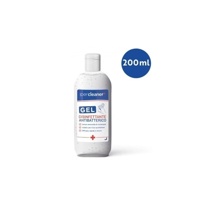 GEL DISINFETTANTE ANTIBATTERICO - 200 ML - IPERCLEANER