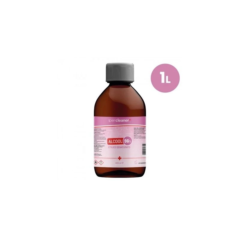 ALCOOL ETILICO DENATURATO 96° IN BOTTIGLIA DA 1L - IPERCLEANER IperCleaner 1 - E-Smoking di Fiacco Marco 