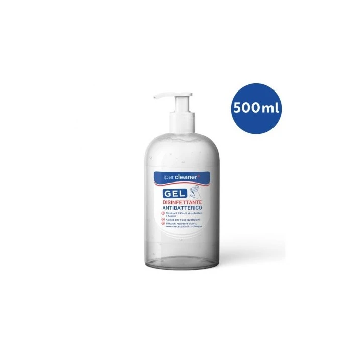 GEL DISINFETTANTE ANTIBATTERICO - 500 ML - IPERCLEANER