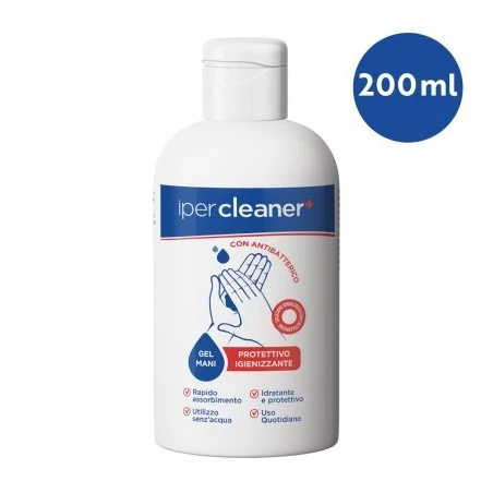 GEL DISINFETTANTE MANI CON LACTOFERRICINA 200ML - IPERCLEANER IperCleaner 1 - E-Smoking di Fiacco Marco 