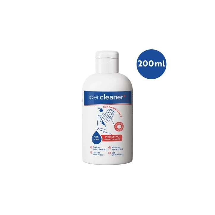 GEL DISINFETTANTE MANI CON LACTOFERRICINA 200ML - IPERCLEANER
