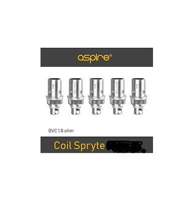 Aspire Resistenza Bvc Per SPRYTE, K1, K2, K1 STEALTH, K LITE 1,8 Ohm 5 Pezzi ASPIRE 1 - E-Smoking di Fiacco Marco 
