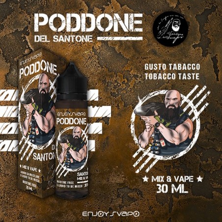 PODDONE LIQUIDO IL SANTONE DELLO SVAPO 30ML GUSTO TABACCO