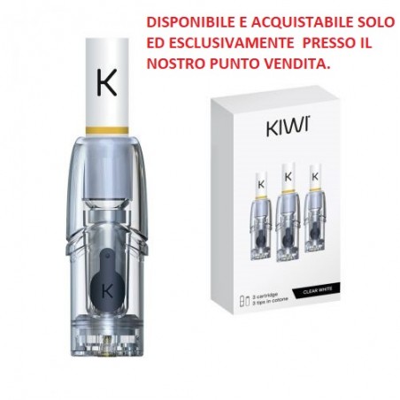 POD RICAMBIO CON RESIZTENZA TRASPARENTI CLEAR  KIWI VAPOR