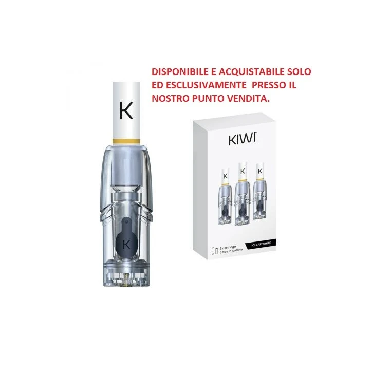 POD RICAMBIO CON RESIZTENZA TRASPARENTI CLEAR  KIWI VAPOR