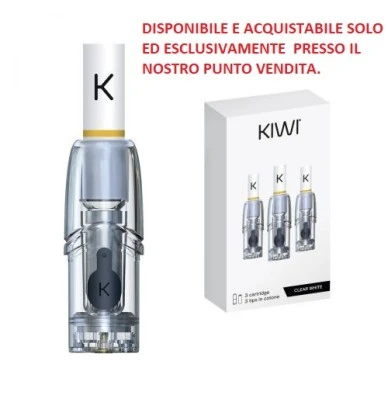 POD RICAMBIO CON RESIZTENZA TRASPARENTI CLEAR KIWI VAPOR Kiwi Vapor 1 - E-Smoking di Fiacco Marco 